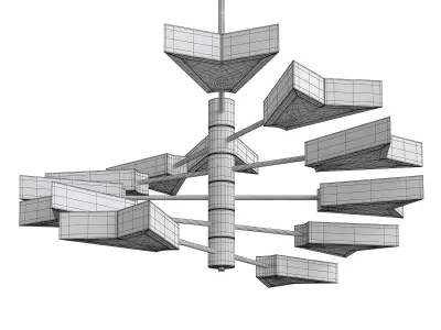 Osiris Chandelier by Matthew Fairbank Low-poly 3D model