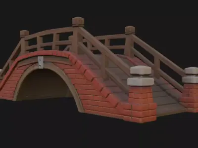 Realistic bridge 3d model 3D model