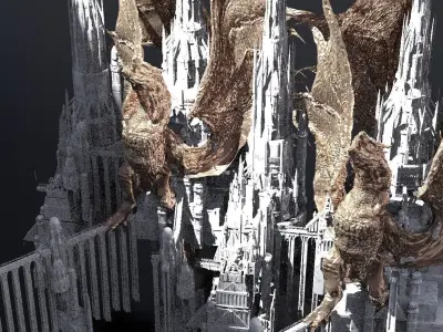 Dragon wizard temples 6  3D model