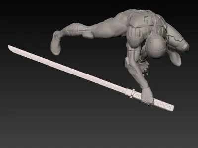 Gray Fox from Metal Gear Solid 3D print model