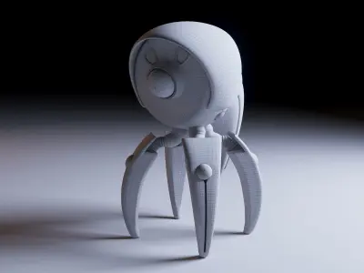 scifi robot 3D model