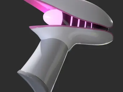 Portal Pistol Low-poly 3D model