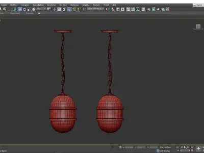 Broomley Pendant Light Low-poly 3D model