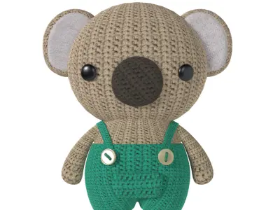 Koala Amigurumi 3D model