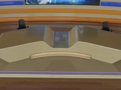 Virtual TV Studio 3D model