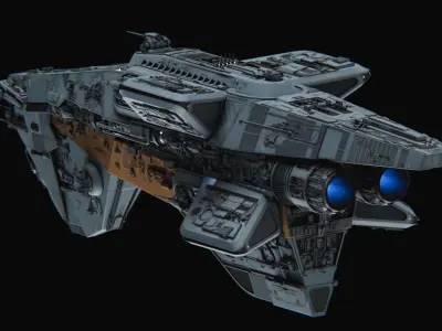 spaceship 3D model 21