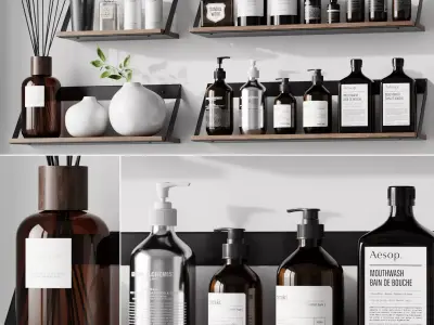 Bathroom Accessories 8 3D model