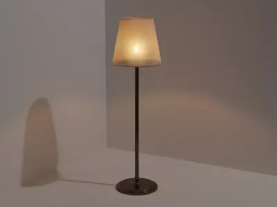 Floor Lamp with Procedurals in Blender Free 3D model