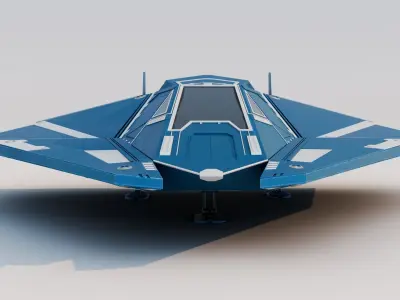  Futuristic Spaceship 03 
