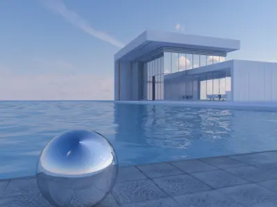 HDRI 1 house with dynamic range Texture