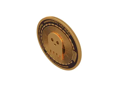 Aave Coin Ghost v2 001 Low-poly 3D model