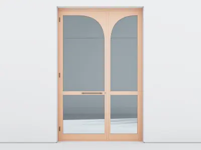 Aluminium door 344 3D model