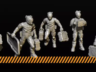 Medic team 3D print model