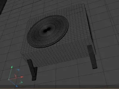 Air Conditioning Unit for Exteriors  AIRCON Unit 3D model