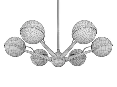 Ace Chandelier Low-poly 3D model