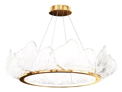 Duplex Building Dining Long Lights Modern Round 3D model
