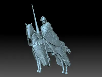 Knight sci-fi weapon 3D print model