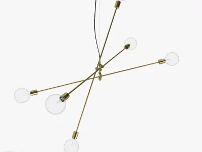 Mobile Chandelier Grand pendant light by West Elm 3D model