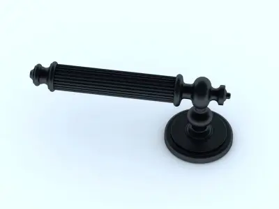 Door handle 3D model 3