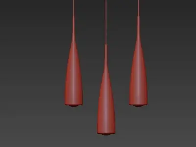 Fulcrum light chandelier 3D model