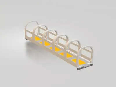 Space tunnel low poly Free 3D model