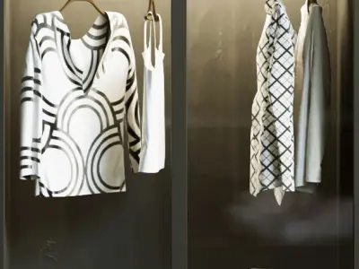 Modern wardrobe 20 3D model