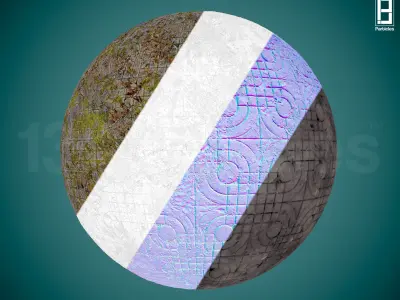 4k PBR Texture Of Floor Tiles Texture