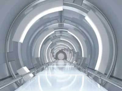 Sci-Fi Futuristic Corridor 3D model purchase