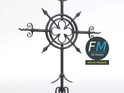 Cast iron Cross 3D model