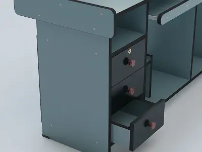 Computer Table 3D model
