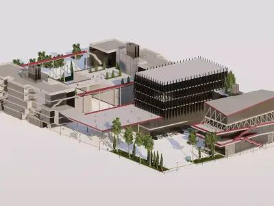 Furniture Academy Project-Museum complex 3D model