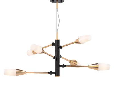 Paulette light chandelier - gold 3D model