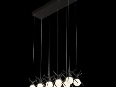 Beale 10 Light Pendant 3D model