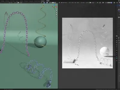Blender Chain Generator  Free  Free 3D model