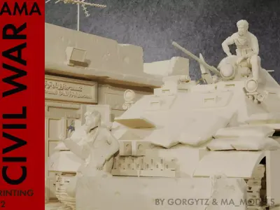 MA Models 3D Libya Civil War  3D print model
