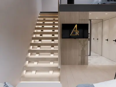 Loft interior design 3D model