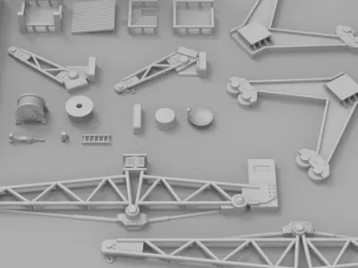 Infrastructure and Objectives Pack 03 3D print model