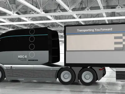  Semi Trucks with Trailer Generic Simple Interior Collection 