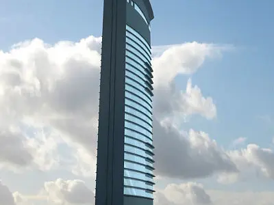 3D architectural building 56 3D model