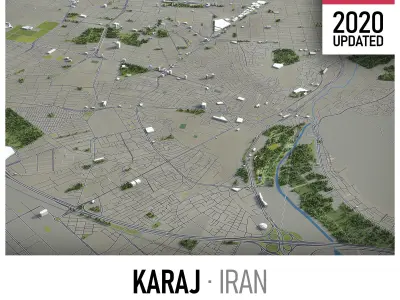 Karaj Low-poly 3D model