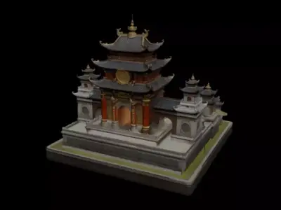  courtyard  pavilion 3D model