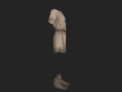 Roman guard man tunic Low-poly 3D model