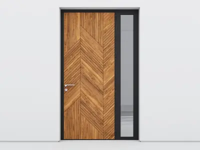 Aluminium door 261 3D model