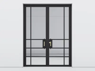 Aluminium door 220 3D model