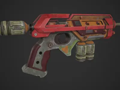 Sci-fi Harpoon Low-poly 3D model