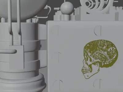 Steam punk camera 3D model