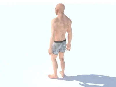 Human Base Male Character Low-poly 3D model