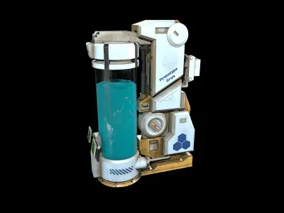 Cryo camber Low-poly 3D model
