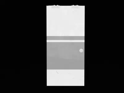 Sliding Glass Door Low-poly 3D model
