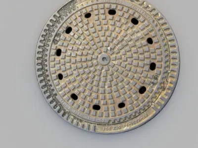 Sewer Grate 06 3D model
